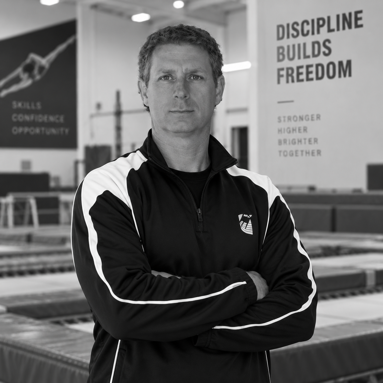 Richard Crane, founder of React TGC, in the gymnasium